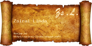 Zsirai Linda névjegykártya